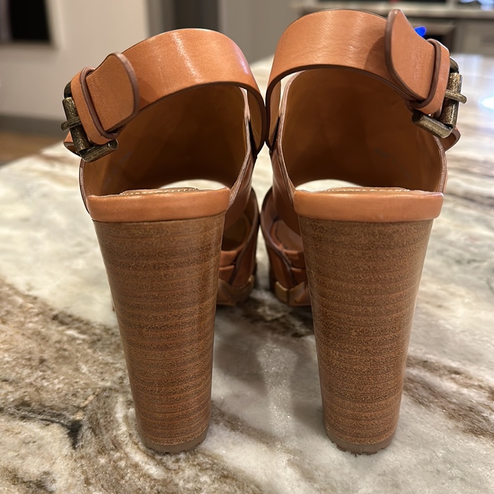 See by Chloe tan leather platform sandals - Picture 5 of 11
